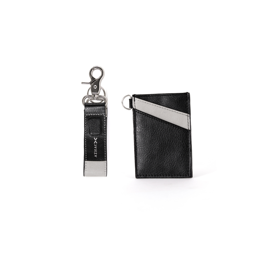 Mini Magnetic Keychain Bracelet with Slim Card Holder