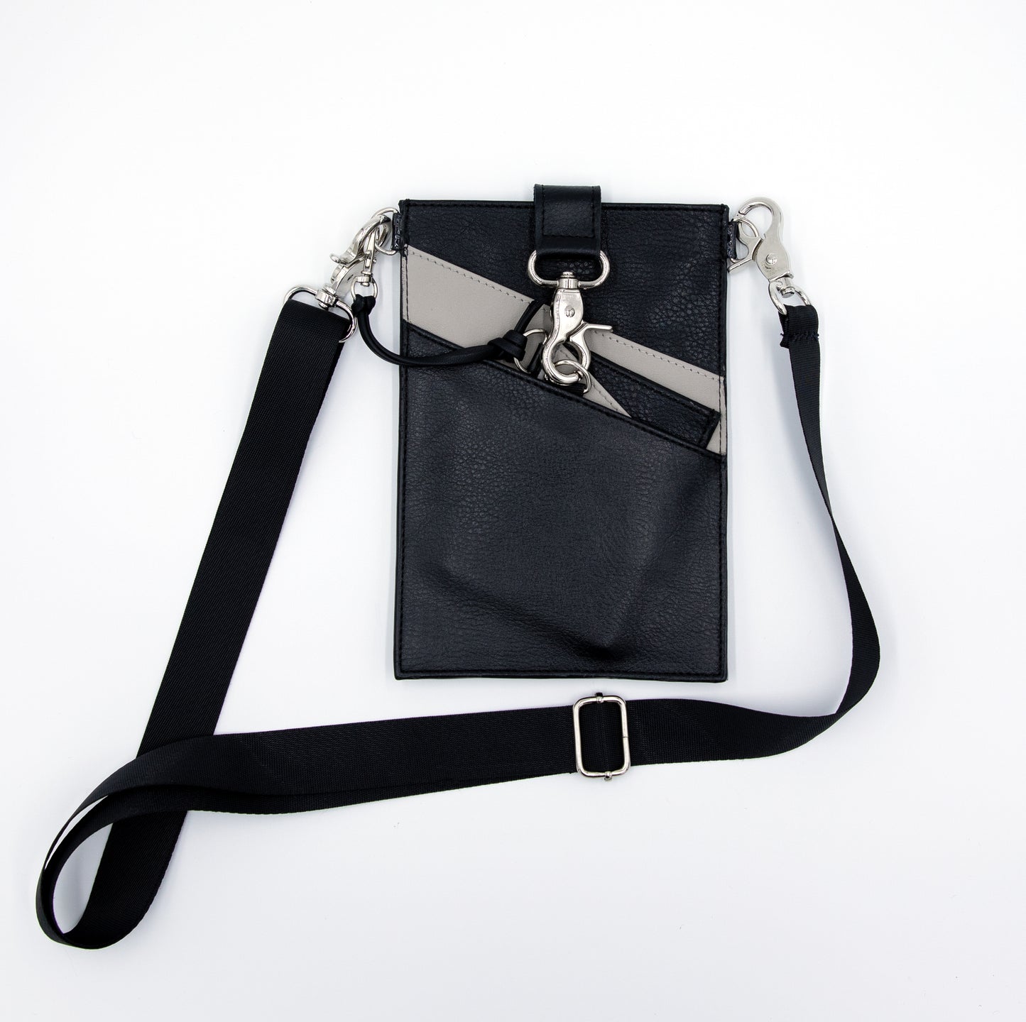 3-1 Crossbody strap with Phone Pouch & wallet