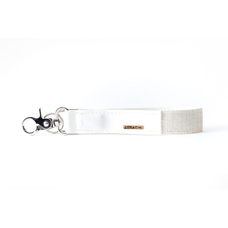 Mag Strap Wristlet - White+Cream